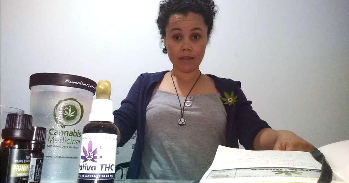 Francislaine Assis, paciente que trata a fibromialgia com cannabis