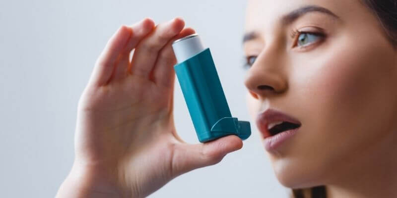 cbd para asma paciente mulher
